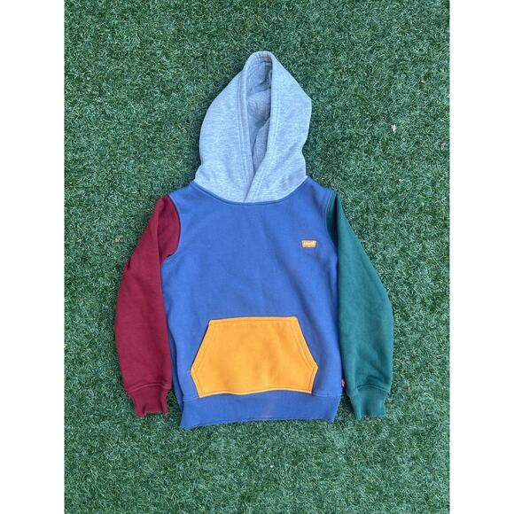 Levi’s Colorblock Pullover Sweatshirt Hoodie – Toddler 4/5 - Picture 1 of 3